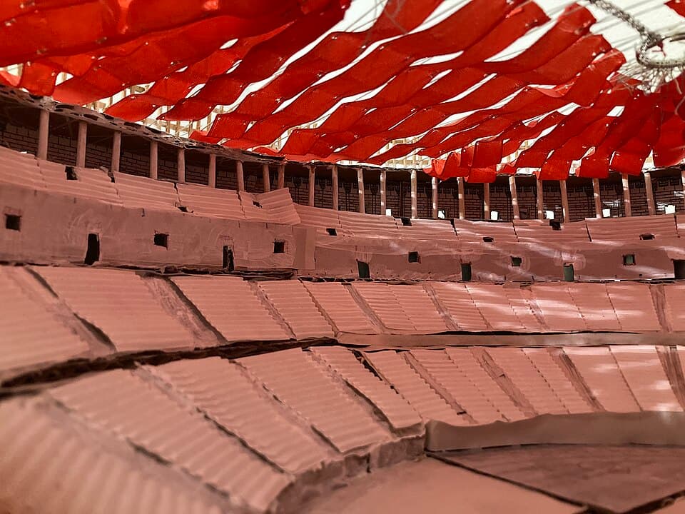 The Great Awning — Colosseo audio guide stop