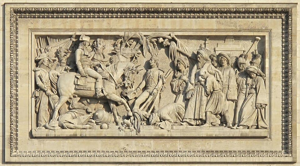 The Battle of Aboukir Relief — Arc de Triomphe de l'Étoile audio guide stop