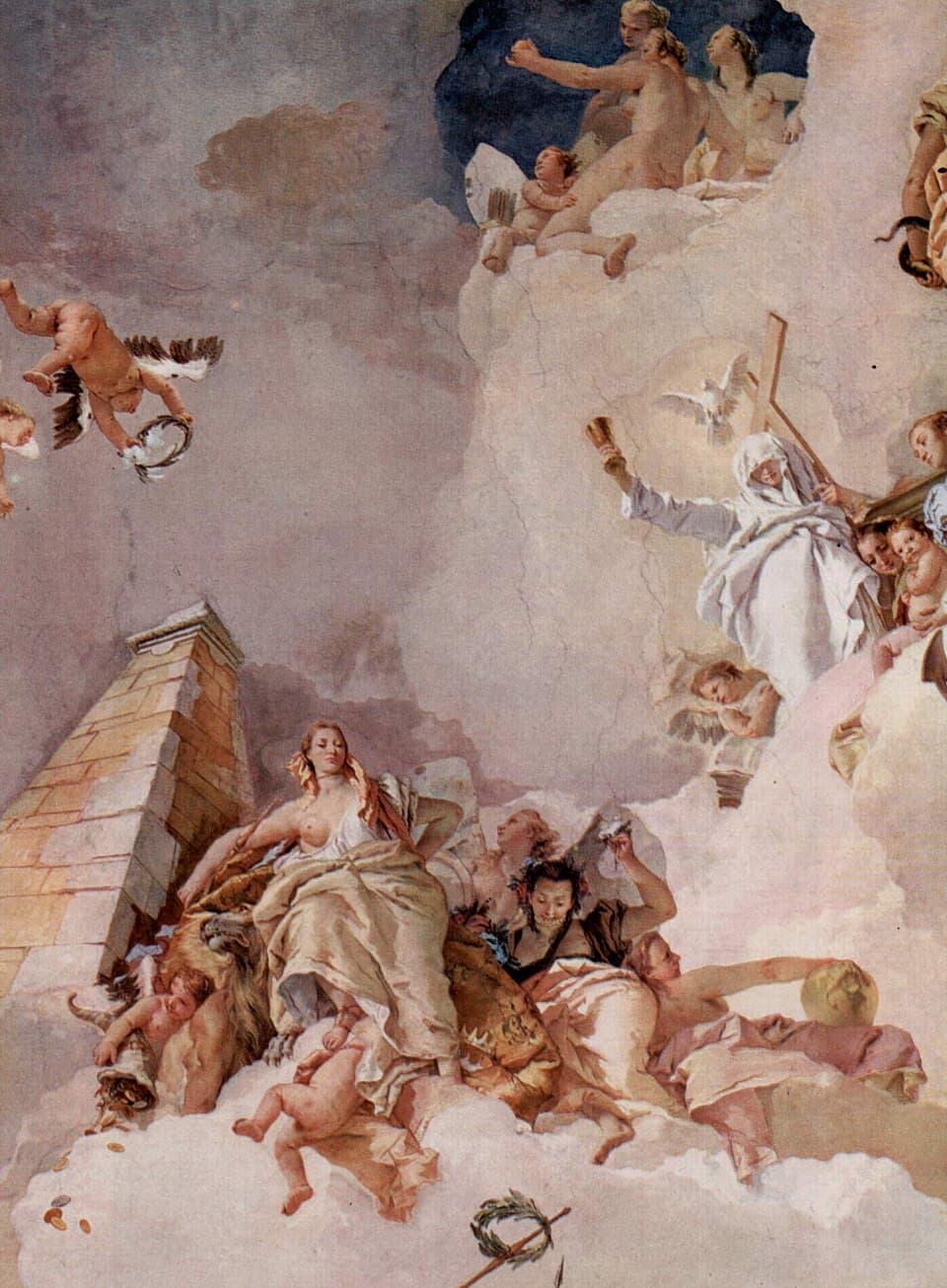 Fresken im königlichen Palast von Madrid, Szene: Lobpreisung Spaniens, Detail — Palacio Real de Madrid audio guide stop