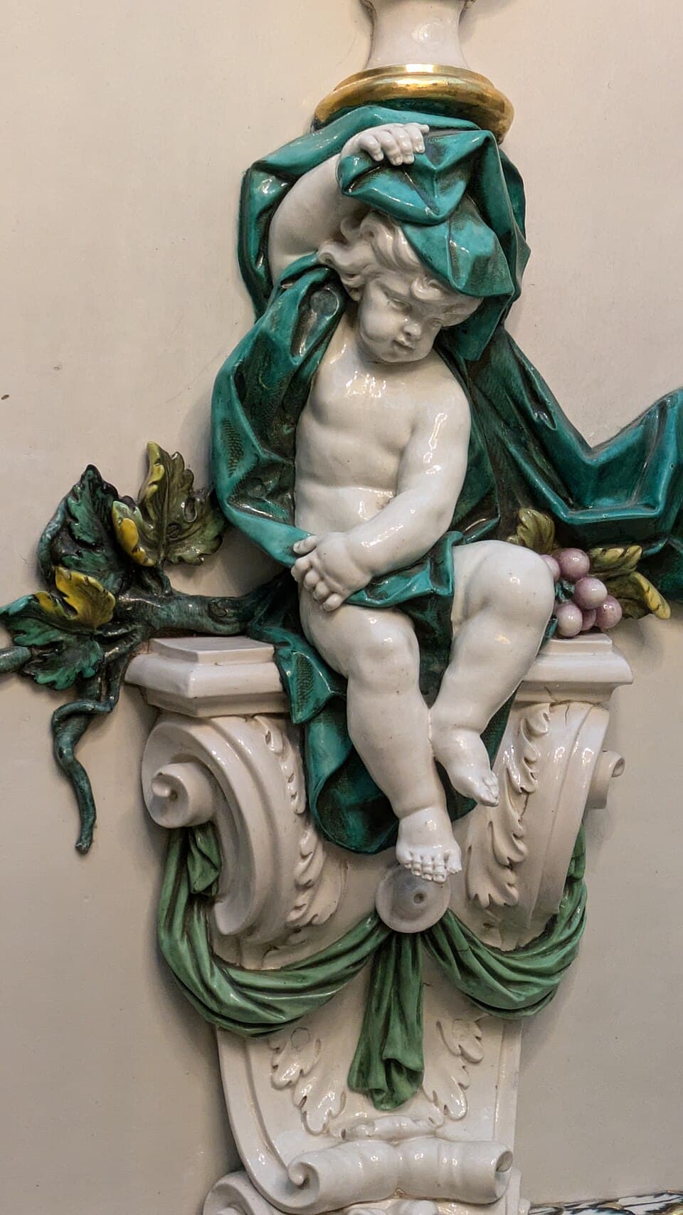 Porcelain Cherub Reliefs — Palacio Real de Madrid audio guide stop