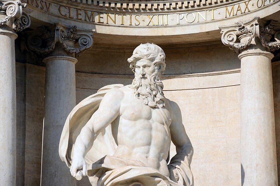Details of the Sea God — Fontana di Trevi audio guide stop