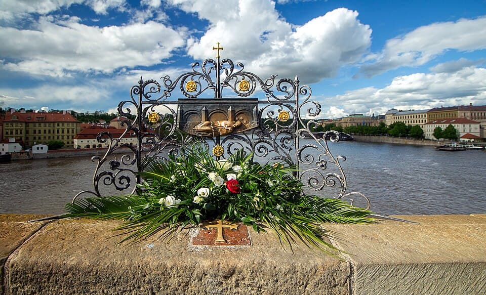 Cross of John of Nepomuk on Charles Bridge — Charles Bridge audio guide stop