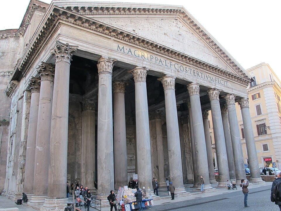 The Portico Columns — Pantheon audio guide stop