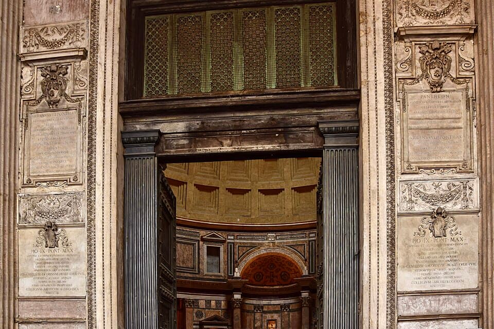 The Ancient Bronze Doors — Pantheon audio guide stop