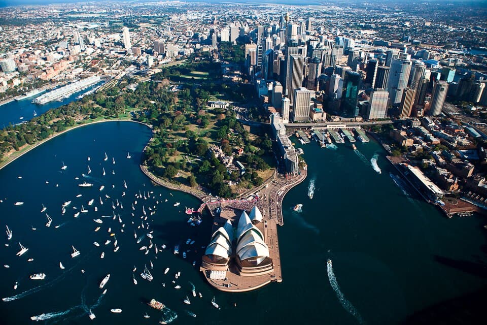 Aerial View of Bennelong Point — Sydney Opera House audio guide stop