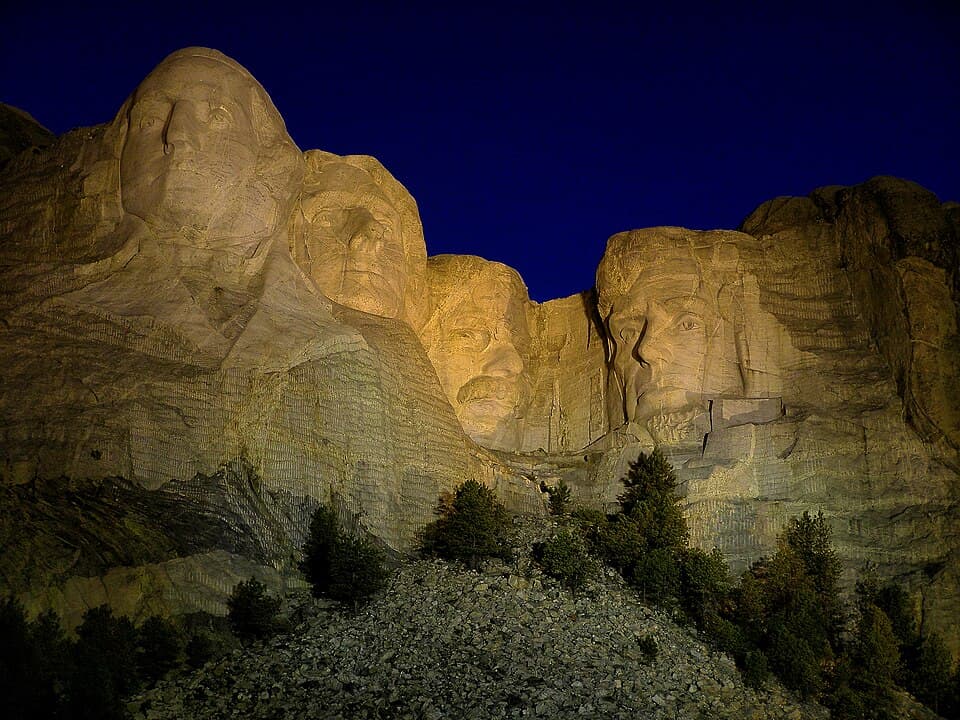 Reflections at Twilight — Mount Rushmore audio guide stop