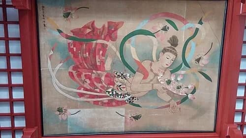 Celestial Maidens Ceiling Painting — 浅草寺 audio guide stop