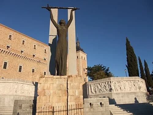 The Siege Monument — Alcázar de Toledo audio guide stop
