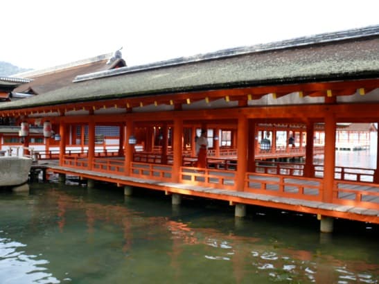 The Red Corridors — Itsukushima Shrine audio guide stop