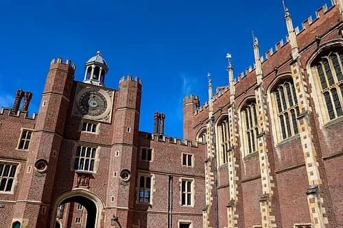 Clock Court Facade — Hampton Court Palace audio guide stop
