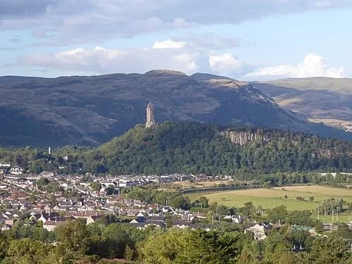 View of Wallace Monument — Stirling Castle audio guide stop