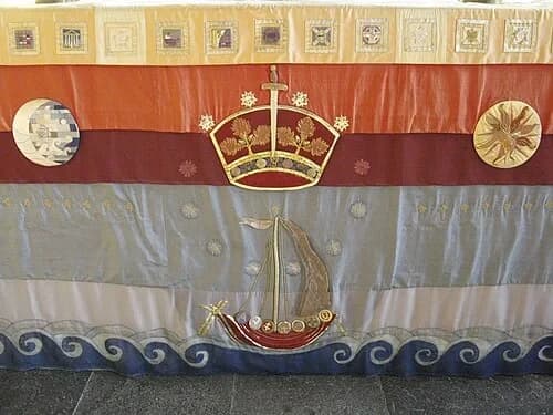 Modern Chapel Altar Cloth — Stirling Castle audio guide stop