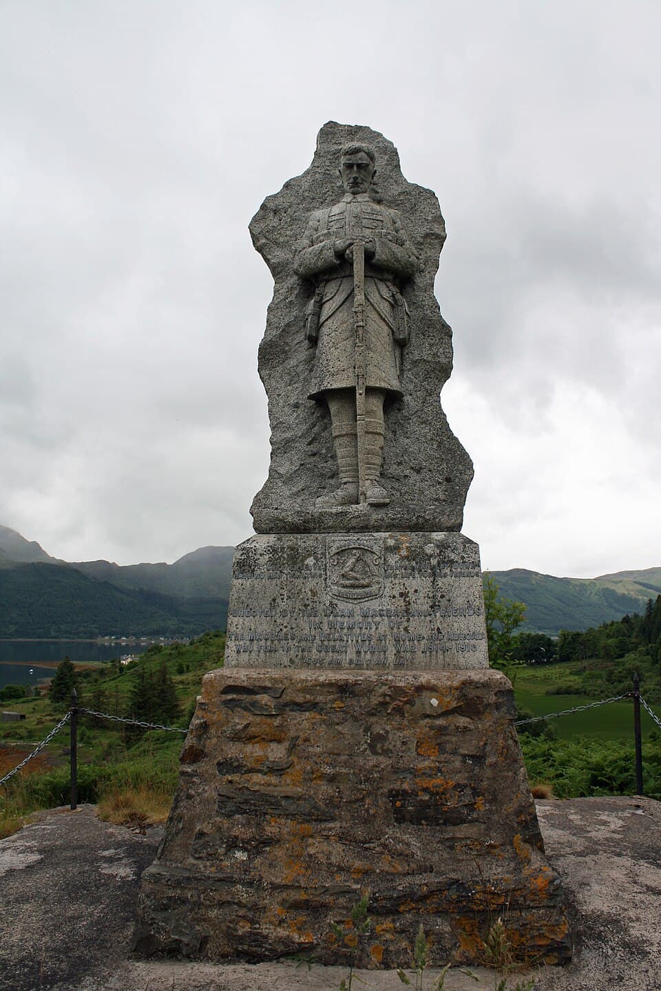 Clan Macrae War Memorial — Eilean Donan Castle audio guide stop