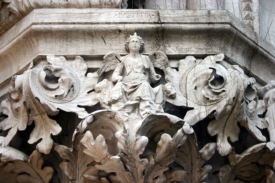 The Pillar of Justice — Palazzo Ducale audio guide stop