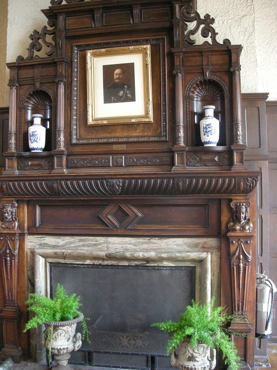 Great Hall Fireplace — Casa Loma audio guide stop