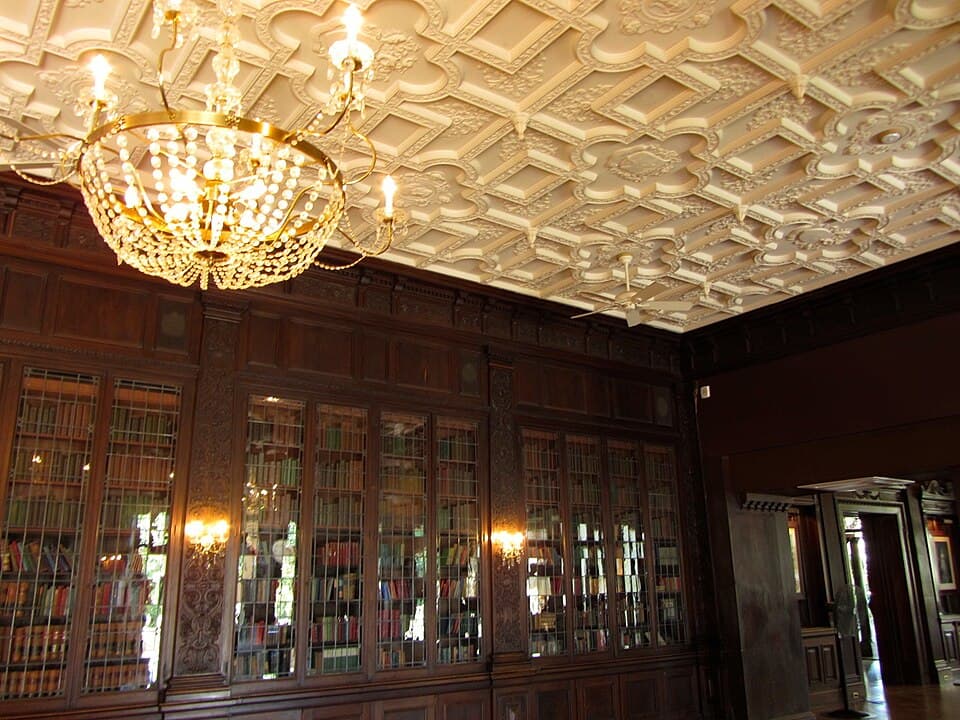 The Library Ceiling — Casa Loma audio guide stop