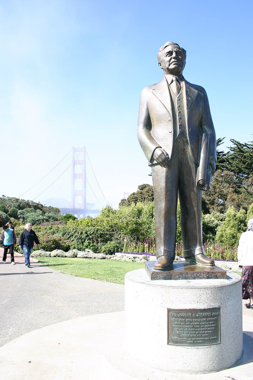 Joseph Strauss Statue — Golden Gate Bridge audio guide stop