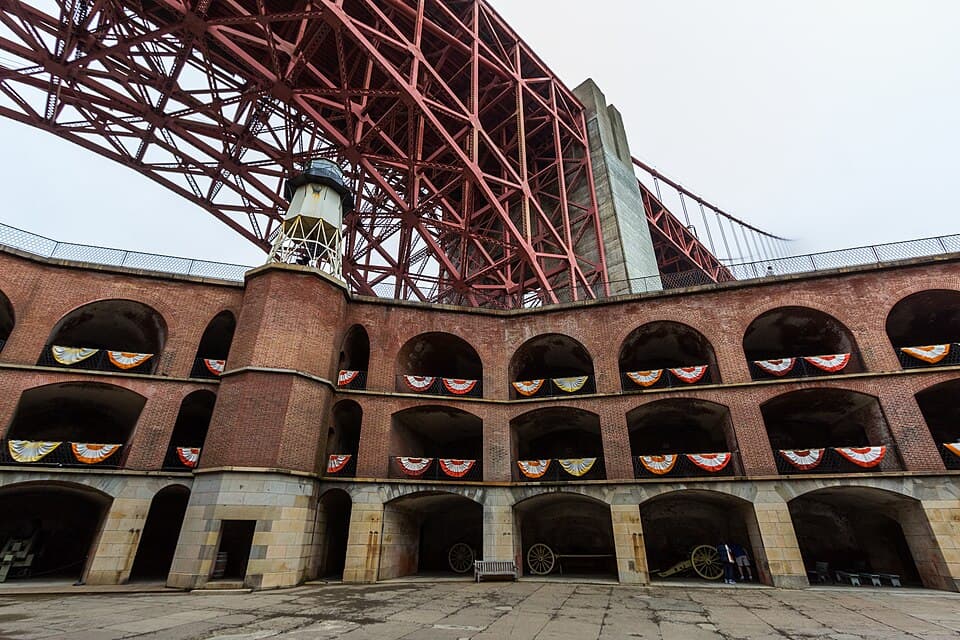 The Fort Point Arch — Golden Gate Bridge audio guide stop