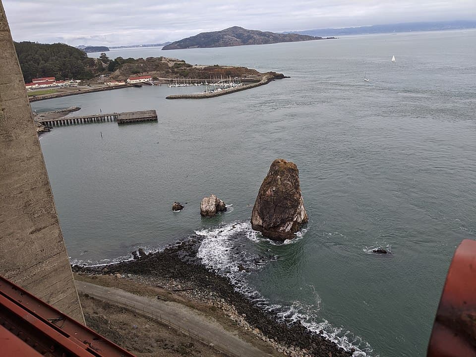 The North Tower Roadway — Golden Gate Bridge audio guide stop