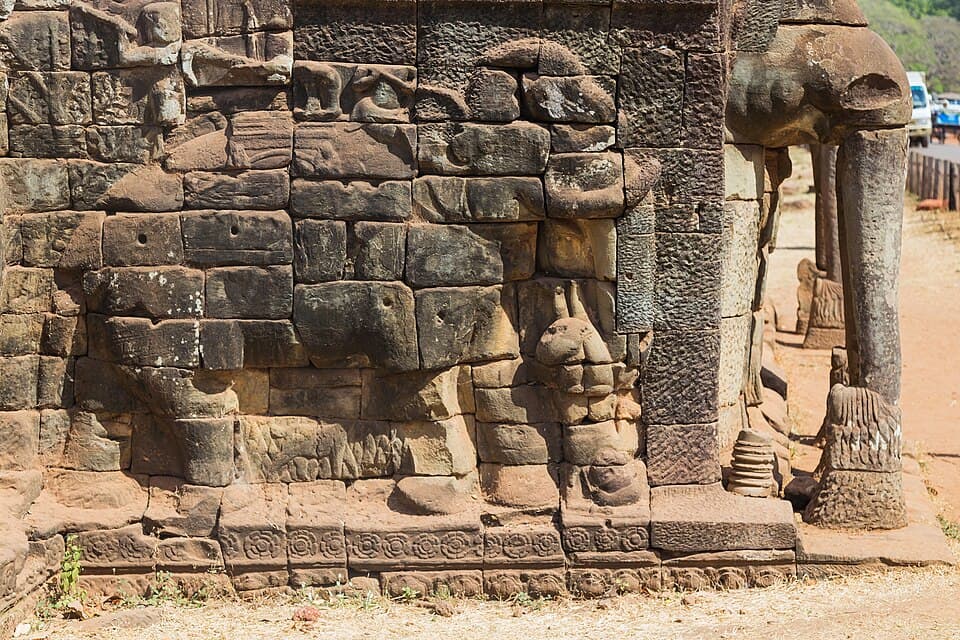 Carvings of the Royal Review — Angkor Thom audio guide stop