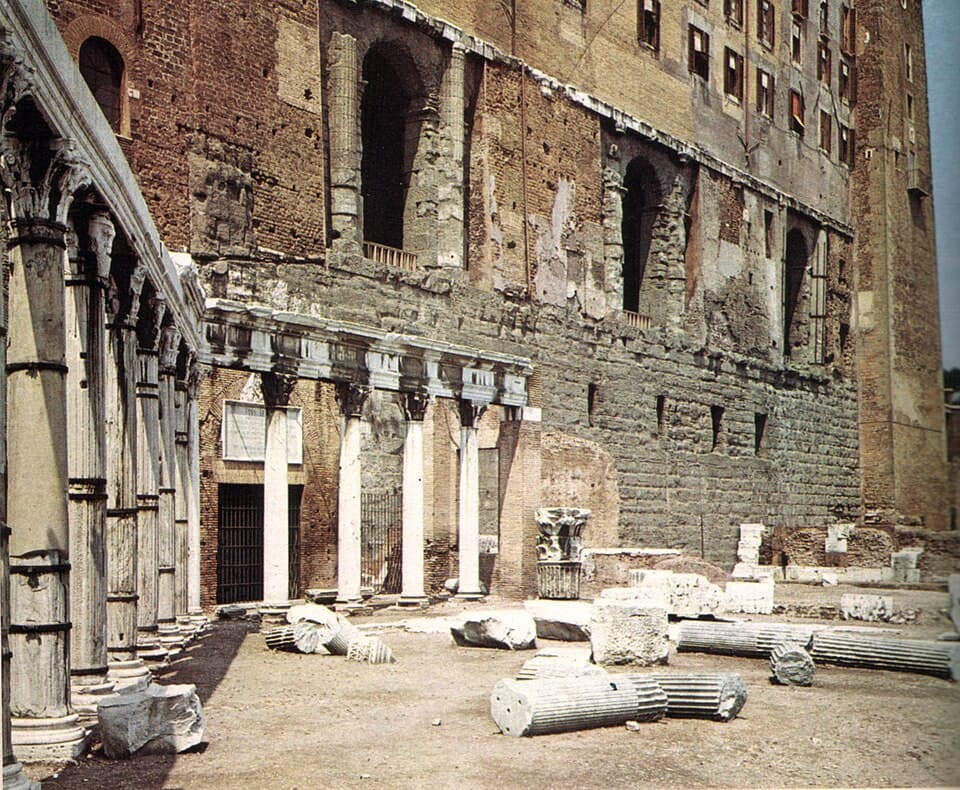 Portico Dii Consentes — Forum Romanum audio guide stop