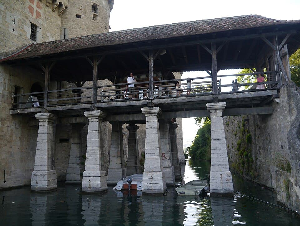 The Moat and Bridge — Château de Chillon audio guide stop