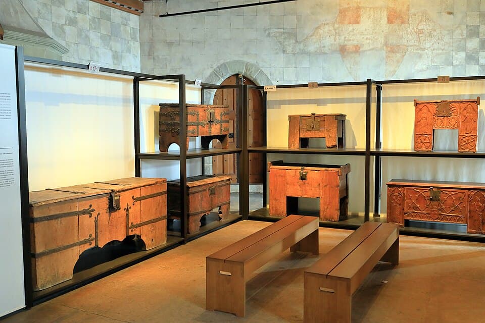 Medieval Storage Chests — Château de Chillon audio guide stop