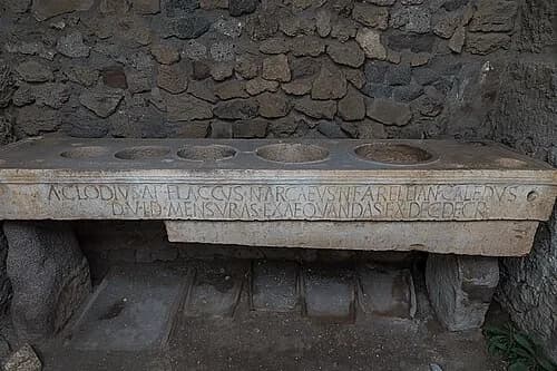 Public Weights and Measures — Pompeii Archaeological Park audio guide stop