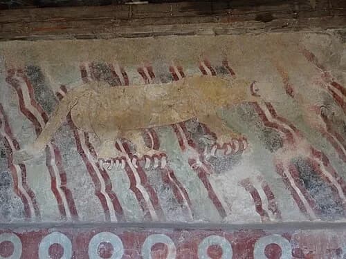 Mural of the Puma — Teotihuacán audio guide stop