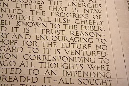 The Stone Typo — Lincoln Memorial audio guide stop