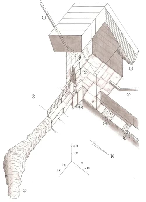 The Queen's Chamber and Air Shafts — Giza pyramid complex audio guide stop