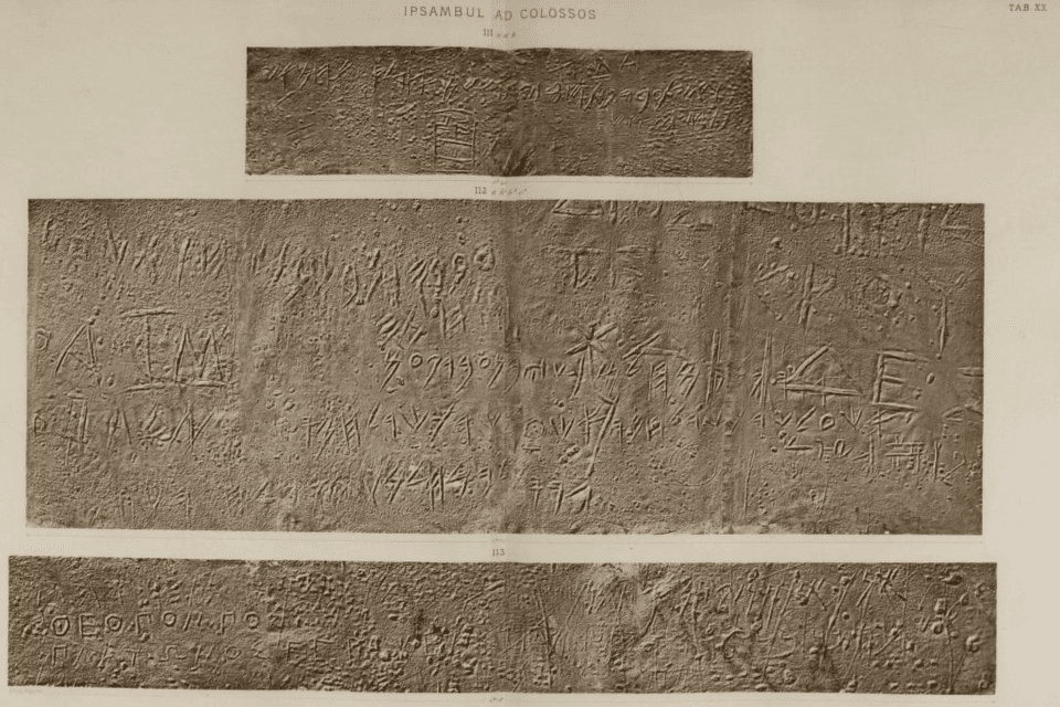 Abu Simbel Phoenician Graffiti — Abu Simbel audio guide stop
