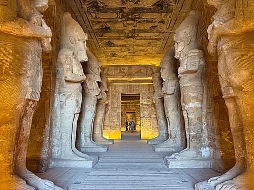 Interior of the Great Temple of Abu Simbel — Abu Simbel audio guide stop
