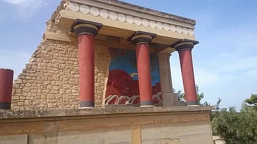 North Entrance — Knossos audio guide stop