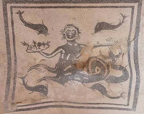 Triton Floor Mosaic — Herculaneum audio guide stop