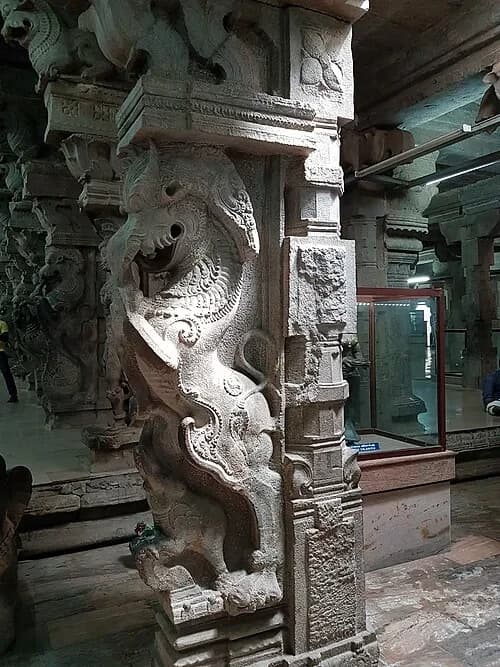 Carved Pillar in the Thousand-Pillared Hall