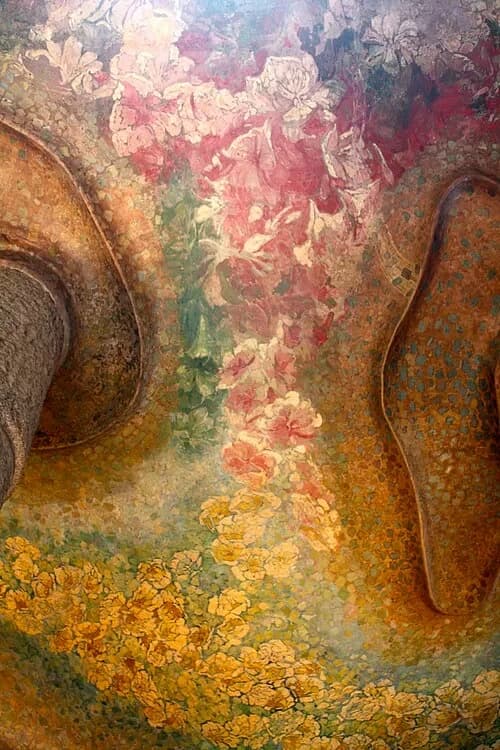 Details of the Floral Ceiling — Casa Milà audio guide stop