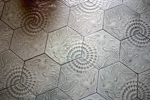 Floor Tile Marine Motifs — Casa Milà audio guide stop