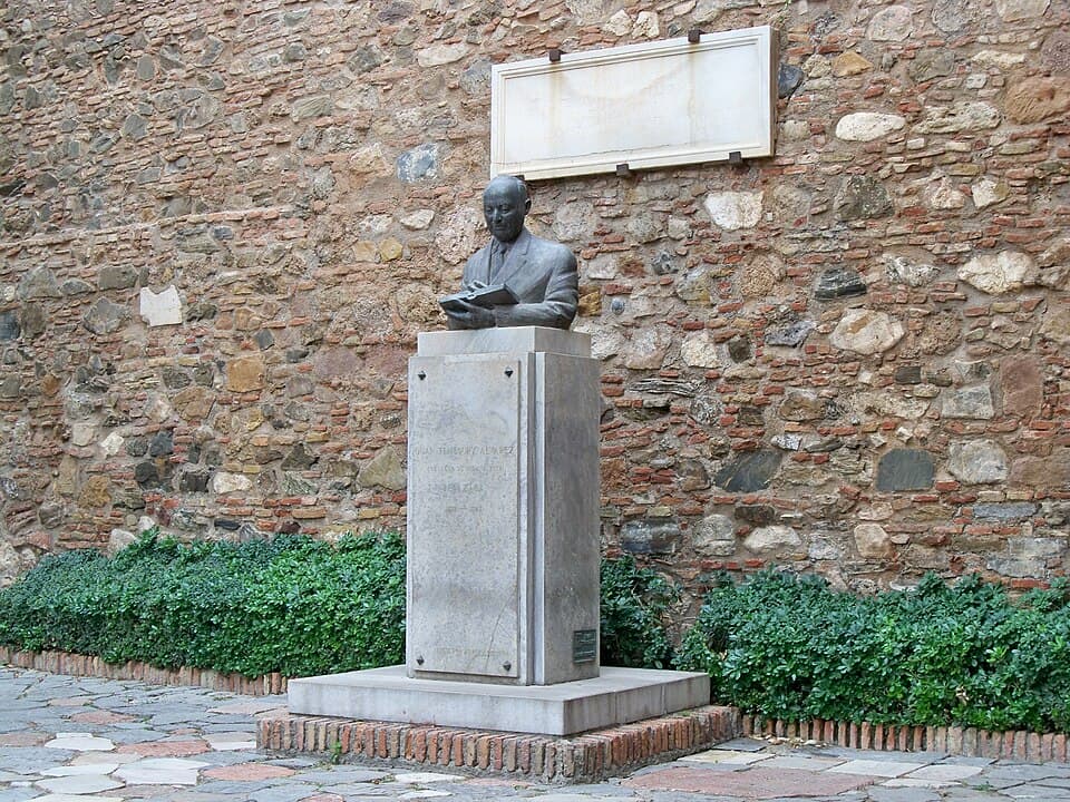 Bust of Juan Temboury — Teatro Romano de Málaga audio guide stop