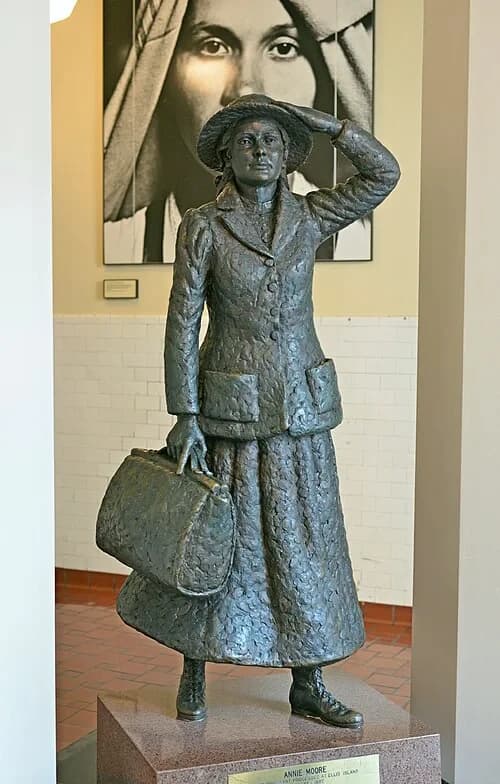 Statue of Annie Moore — Ellis Island audio guide stop