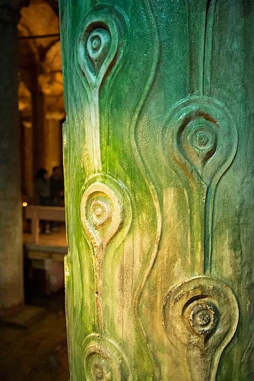The Hen's Eye Column — Basilica Cistern audio guide stop