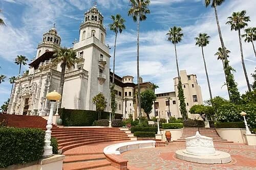 Facade of Casa Grande — Hearst Castle audio guide stop