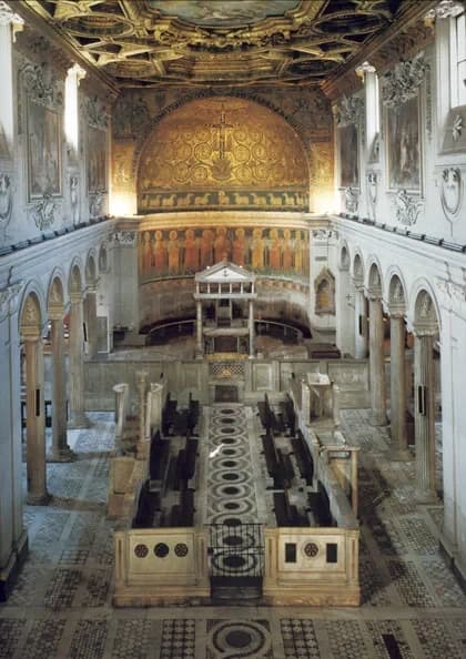 View of the Liturgical Heart — Basilica di San Clemente audio guide stop