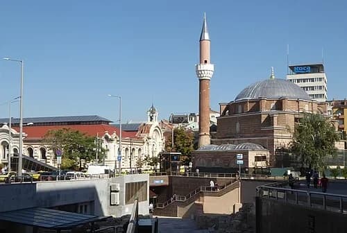 The View Toward Market Hall — Banya Bashi Mosque audio guide stop