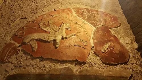 Stucco Relief of the Griffins — Palatine Hill audio guide stop