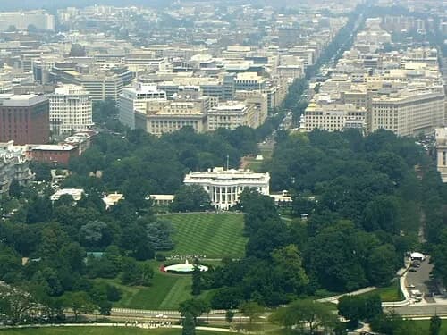 View of the White House — Washington Monument audio guide stop