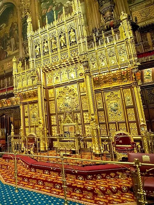 The Sovereign's Throne — Palace of Westminster audio guide stop