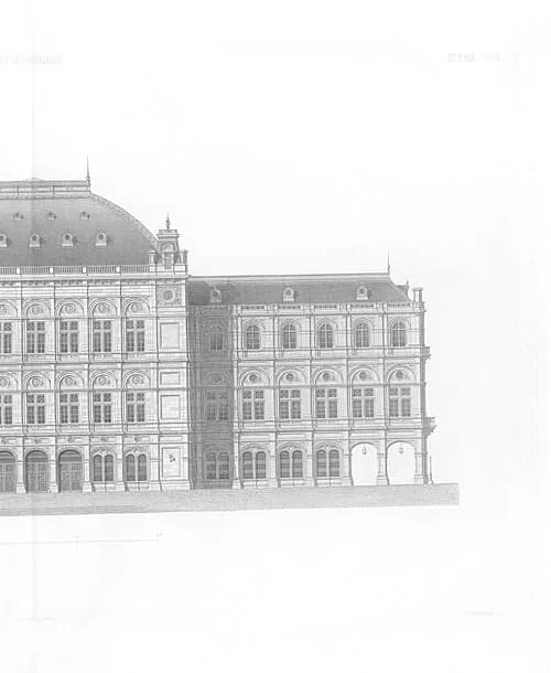 Architectural Section Study — Wiener Staatsoper audio guide stop