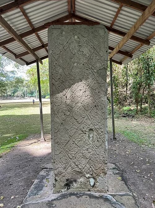 Stela J — Copán Archaeological Site audio guide stop