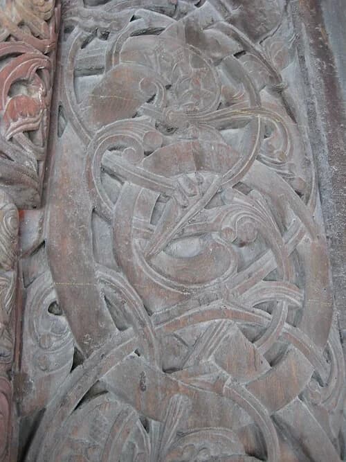 Braided Serpent Carvings — Borgund stavkirke audio guide stop
